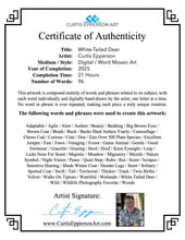 Load image into Gallery viewer, White-Tailed Deer - Word Mosaic Art Print