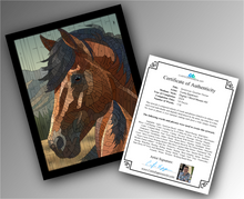 Load image into Gallery viewer, American Quarter Horse - Word Mosaic Art Print