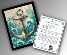 Load image into Gallery viewer, The Anchor - Word Mosaic Art Print