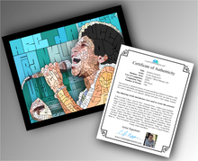 Load image into Gallery viewer, Aretha Franklin - Word Mosaic Art Print