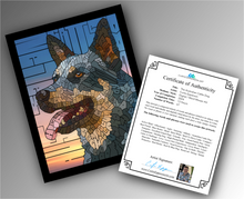 Load image into Gallery viewer, Australian Cattle Dog - Word Mosaic Art Print
