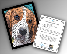 Load image into Gallery viewer, Beagle - Word Mosaic Art Print