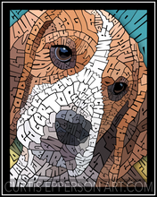 Load image into Gallery viewer, Beagle - Word Mosaic Art Print