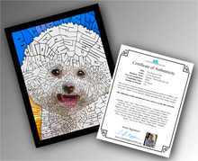Load image into Gallery viewer, Bichon Frise - Word Mosaic Art Print