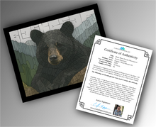 Load image into Gallery viewer, Black Bear (Smoky Mountains) - Word Mosaic Art Print