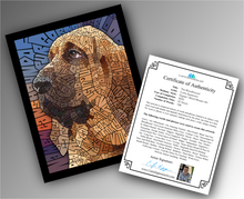 Load image into Gallery viewer, Bloodhound - Word Mosaic Art Print
