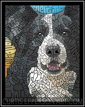 Load image into Gallery viewer, Border Collie - Word Mosaic Art Print