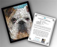 Load image into Gallery viewer, Bulldog - Word Mosaic Art Print
