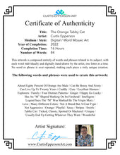 Load image into Gallery viewer, Orange Tabby Cat - Word Mosaic Art Print