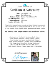 Load image into Gallery viewer, Sphynx Cat - Word Mosaic Art Print