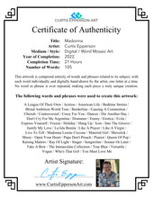 Load image into Gallery viewer, Madonna - Word Mosaic Art Print