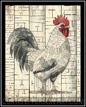 Load image into Gallery viewer, Farmhouse Chicken - Word Mosaic Art Print
