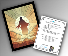 Load image into Gallery viewer, Come To Me (Matthew 11:28-29) - Word Mosaic Art Print