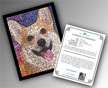 Load image into Gallery viewer, Corgi - Word Mosaic Art Print