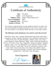 Load image into Gallery viewer, Akita - Word Mosaic Art Print