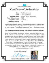 Load image into Gallery viewer, Bloodhound - Word Mosaic Art Print