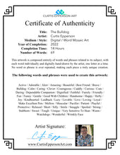 Load image into Gallery viewer, Bulldog - Word Mosaic Art Print