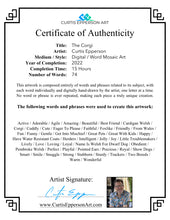 Load image into Gallery viewer, Corgi - Word Mosaic Art Print