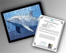 Load image into Gallery viewer, Dolphin - Word Mosaic Art Print