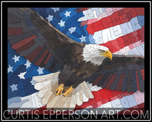 Load image into Gallery viewer, The Eagle - Word Mosaic Art Print