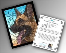 Load image into Gallery viewer, German Shepherd - Word Mosaic Art Print