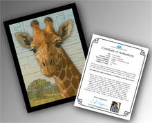 Load image into Gallery viewer, The Giraffe - Word Mosaic Art Print
