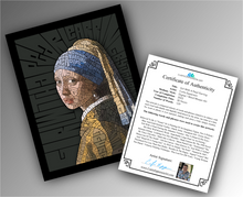 Load image into Gallery viewer, Girl With A Pearl Earring - Word Mosaic Art Print
