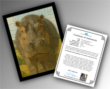 Load image into Gallery viewer, The Hippopotamus - Word Mosaic Art Print
