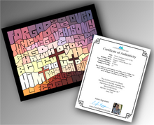 Load image into Gallery viewer, John 3:16 (Three Crosses) - Word Mosaic Art Print