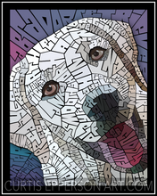 Load image into Gallery viewer, Labrador Retriever - Word Mosaic Art Print