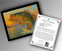 Load image into Gallery viewer, Largemouth Bass - Word Mosaic Art Print