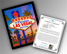 Load image into Gallery viewer, Las Vegas Sign - Word Mosaic Art Print