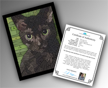 Load image into Gallery viewer, Lykoi Cat - Word Mosaic Art Print