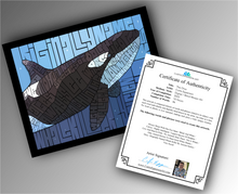 Load image into Gallery viewer, Orca - Word Mosaic Art Print