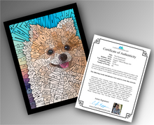 Load image into Gallery viewer, Pomeranian - Word Mosaic Art Print
