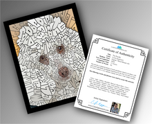 Load image into Gallery viewer, Poodle - Word Mosaic Art Print