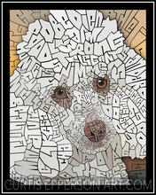 Load image into Gallery viewer, Poodle - Word Mosaic Art Print