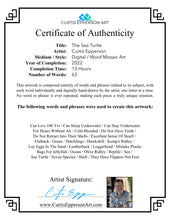 Load image into Gallery viewer, Sea Turtle - Word Mosaic Art Print