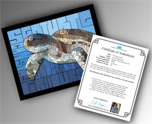 Load image into Gallery viewer, Sea Turtle - Word Mosaic Art Print