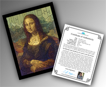 Load image into Gallery viewer, The Mona Lisa - Word Mosaic Art Print