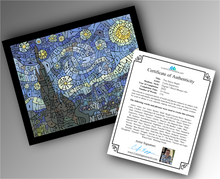 Load image into Gallery viewer, The Starry Night - Word Mosaic Art Print