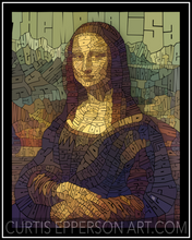 Load image into Gallery viewer, The Mona Lisa - Word Mosaic Art Print