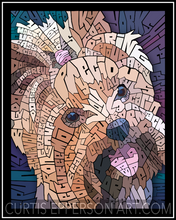 Load image into Gallery viewer, Yorkie - Word Mosaic Art Print