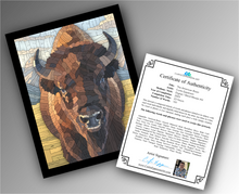 Load image into Gallery viewer, The American Bison - Word Mosaic Art Print
