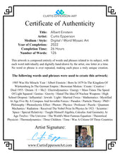 Load image into Gallery viewer, Albert Einstein - Word Mosaic Art Print
