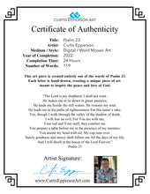 Load image into Gallery viewer, Psalm 23 - Word Mosaic Art Print
