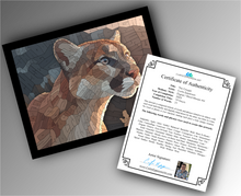 Load image into Gallery viewer, The Cougar - Word Mosaic Art Print
