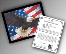 Load image into Gallery viewer, The Eagle - Word Mosaic Art Print
