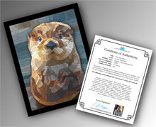 Load image into Gallery viewer, The Sea Otter - Word Mosaic Art Print

