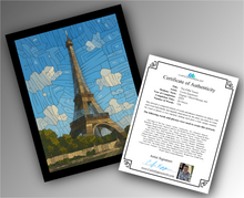 Load image into Gallery viewer, The Eiffel Tower - Word Mosaic Art Print

